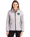 Gwinnett Stripers Cutter & Buck Rainier PrimaLoft®  Womens Eco Insulated Full Zip Puffer Jacket Polished Medium Gray Front Thumbnail Image
