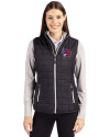 Buffalo Bisons Cutter & Buck Rainier PrimaLoft® Womens Eco Insulated Full Zip Puffer Vest Black Front Thumbnail Image