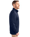 Jacksonville Jumbo Shrimp Cutter & Buck Traverse Stretch Eco Quarter Zip Mens Pullover Liberty Navy Side Thumbnail Image