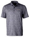 Tennessee Volunteers Alumni Cutter & Buck Pike Constellation Print Stretch Mens Polo Black Mannequin Thumbnail Image