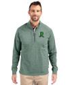 Dayton Dragons Cutter & Buck Adapt Eco Knit Heather Mens Quarter Zip Pullover Hunter Heather Front Thumbnail Image