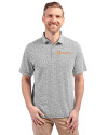 Tennessee Volunteers Alumni Cutter & Buck Virtue Eco Pique Botanical Print Recycled Mens Polo Black Front Thumbnail Image