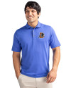 Durham Bulls Cutter & Buck Virtue Eco Pique Recycled Mens Polo Chelan Blue Front Thumbnail Image