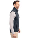 Louisville Bats Cutter & Buck Mainsail Sweater-Knit Mens Full Zip Vest Liberty Navy Heather Side Thumbnail Image