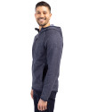Frisco RoughRiders Cutter & Buck Mainsail Full Zip Hooded Mens Jacket Liberty Navy Heather Side 4 Thumbnail Image