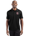 Birmingham Barons Clique Ice Pique Mens Short Sleeve Tech Polo Black Front Thumbnail Image