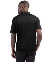 Birmingham Barons Clique Ice Pique Mens Short Sleeve Tech Polo Black Back Thumbnail Image