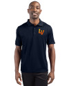 Las Vegas Aviators Clique Ice Pique Mens Short Sleeve Tech Polo Dark Navy Front Thumbnail Image