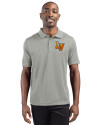 Las Vegas Aviators Clique Ice Pique Mens Short Sleeve Tech Polo Silver Front Thumbnail Image