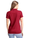 Lehigh Valley IronPigs Cutter & Buck Advantage Eco Tri-Blend Pique Womens Polo Cardinal Red Back Thumbnail Image