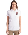 Fresno Grizzlies Cutter & Buck Advantage Eco Tri-Blend Pique Womens Polo White Front Thumbnail Image