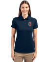 Greenville Drive Cutter & Buck Advantage Eco Tri-Blend Pique Womens Polo Liberty Navy Front Thumbnail Image