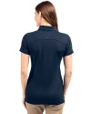 Hillsboro Hops Cutter & Buck Advantage Eco Tri-Blend Pique Womens Polo Liberty Navy Back Thumbnail Image