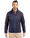 Memphis Redbirds Cutter & Buck Rainier PrimaLoft® Mens Eco Insulated Full Zip Puffer Jacket Dark Navy Front Thumbnail Image