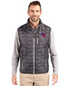 Buffalo Bisons Cutter & Buck Rainier PrimaLoft® Mens Eco Insulated Full Zip Printed Puffer Vest Black Front Thumbnail Image