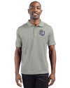 San Antonio Missions Clique Ice Pique Mens Short Sleeve Tech Polo Silver Front Thumbnail Image