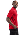 Scranton/Wilkes-Barre RailRiders Clique Ice Pique Mens Short Sleeve Tech Polo Red Side Thumbnail Image