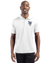 Scranton/Wilkes-Barre RailRiders Clique Ice Pique Mens Short Sleeve Tech Polo White Front Thumbnail Image