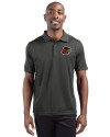 Rochester Red Wings Clique Ice Pique Mens Short Sleeve Tech Polo Titan Front Thumbnail Image