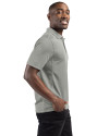 Toledo Mud Hens Clique Ice Pique Mens Short Sleeve Tech Polo Silver Side Thumbnail Image