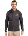 Toledo Mud Hens Cutter & Buck Mainsail Sweater-Knit Mens Full Zip Jacket Charcoal Heather Front Thumbnail Image