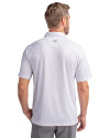 Richmond Flying Squirrels Cutter & Buck Pike Double Dot Print Stretch Mens Polo Charcoal Back Thumbnail Image