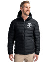 Texas A&M Aggies Alumni Cutter & Buck Mission Ridge Repreve® Eco Insulated Mens Puffer Jacket Black Front Thumbnail Image