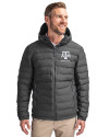 Texas A&M Aggies Alumni Cutter & Buck Mission Ridge Repreve® Eco Insulated Mens Puffer Jacket Elemental Grey Front Thumbnail Image