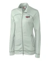 Lansing Lugnuts Clique Helsa Performance Womens Full Zip Knit Jacket Light Grey Mannequin Thumbnail Image