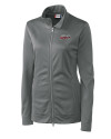 Lansing Lugnuts Clique Helsa Performance Womens Full Zip Knit Jacket Titan Mannequin Thumbnail Image