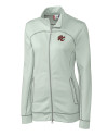 Sacramento River Cats Clique Helsa Performance Womens Full Zip Knit Jacket Light Grey Mannequin Thumbnail Image