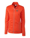 Norfolk Tides Clique Helsa Performance Womens Full Zip Knit Jacket Blood Orange Mannequin Thumbnail Image
