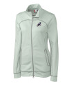 Reno Aces Clique Helsa Performance Womens Full Zip Knit Jacket Light Grey Mannequin Thumbnail Image