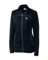 View image 1: Scranton/Wilkes-Barre RailRiders Clique Helsa Performance Knit Womens Full Zip Dark Navy Mannequin