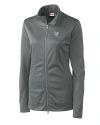 View image 3: Scranton/Wilkes-Barre RailRiders Clique Helsa Performance Knit Womens Full Zip Titan Mannequin