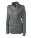 View image 2: New Hampshire Fisher Cats Clique Helsa Performance Knit Womens Full Zip Titan Mannequin