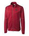 Sacramento River Cats Clique Helsa Performance Mens Full Zip Knit Jacket Darkest Red Mannequin Thumbnail Image