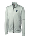 Tulsa Drillers Clique Helsa Performance Mens Full Zip Knit Jacket Light Grey Mannequin Thumbnail Image