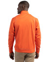 West Michigan Whitecaps Clique Helsa Performance Mens Full Zip Knit Jacket Blood Orange Back Thumbnail Image