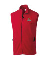 Toledo Mud Hens Clique Summit Performance Fleece Full Zip Mens Vest Red Mannequin Thumbnail Image