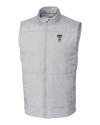 Texas Tech Red Raiders Alumni Cutter & Buck Stealth Hybrid Quilted Mens Windbreaker Vest Polished Medium Gray Mannequin Thumbnail Image
