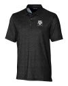 View image 3: Texas A&M Aggies Alumni Cutter & Buck Pike Micro Floral Print Stretch Mens Polo Black Mannequin