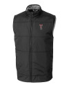 Texas Tech Red Raiders Alumni Cutter & Buck Stealth Hybrid Quilted Mens Big and Tall Windbreaker Vest Black Mannequin Thumbnail Image