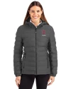 Ohio State Buckeyes Alumni Cutter & Buck Mission Ridge Repreve® Eco Insulated Womens Puffer Jacket Elemental Grey Front Thumbnail Image