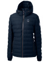 Penn State Nittany Lions Alumni Cutter & Buck Mission Ridge Repreve® Eco Insulated Womens Puffer Jacket Navy Blue Mannequin Thumbnail Image