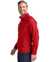 Portland Sea Dogs Cutter & Buck Adapt Eco Knit Hybrid Recycled Mens Big & Tall Full Zip Jacket Red Side Thumbnail Image