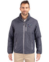 Lehigh Valley IronPigs Cutter & Buck Rainier PrimaLoft®  Mens Big and Tall Eco Insulated Puffer Jacket Anthracite Melange Front Thumbnail Image