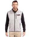 View image 4: Lansing Lugnuts Cutter & Buck Rainier Recycled Insulated Puffer Mens Big & Tall Full Zip Vest Polished Medium Gray Front