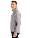 Las Vegas Aviators Cutter & Buck Mainsail Sweater-Knit Mens Big and Tall Half Zip Pullover Jacket Polished Heather Side Thumbnail Image