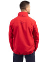 Louisville Bats Cutter & Buck Charter Eco Knit Recycled Big & Tall Full-Zip Jacket Red Back Thumbnail Image